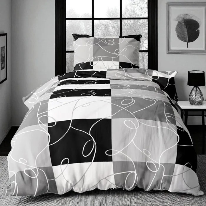 Pamut ágynemű PURA GREY 2 részes 140x200 cm