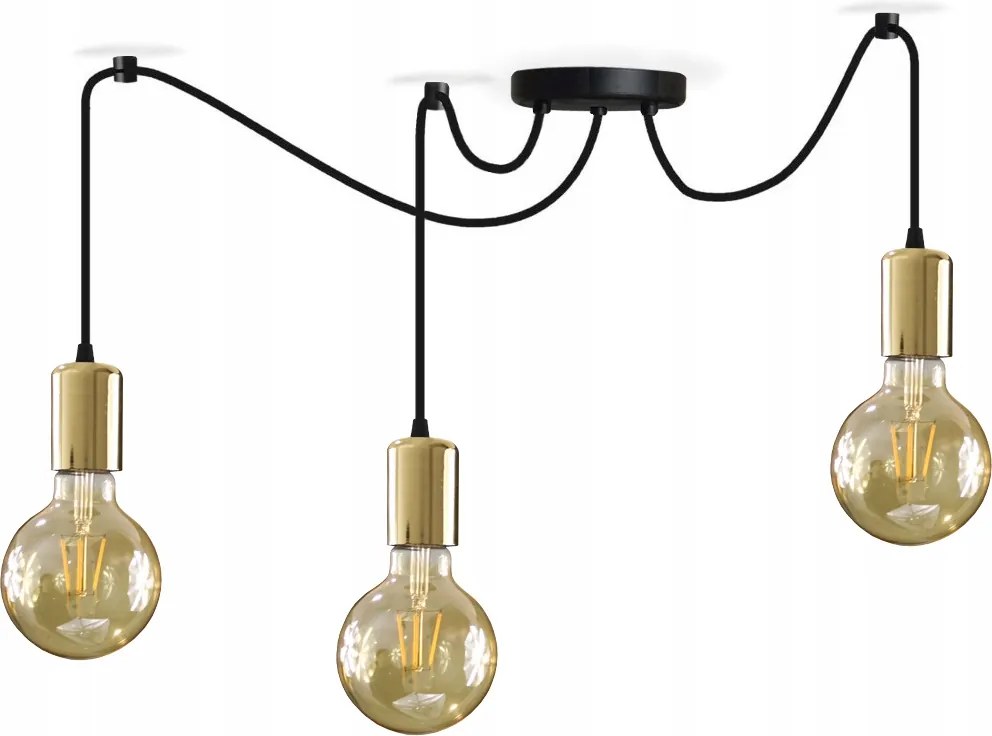 Mennyezeti függőlámpa Pók 3 csillár 3xE27 Loft