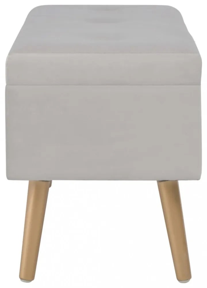 szürke bársonypad tárolórekesszel 80 cm