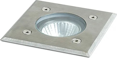 RENDL ORBU SQ 10 süllyesztett lámpa rozsdamentes acél 230V LED GU10 15W IP67