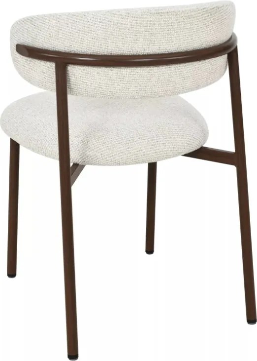 Elton II étkezőszék világosbézs/dió