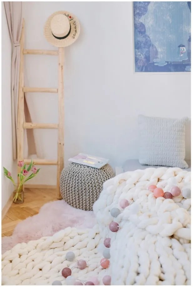 Fehér LED fényfüzér 30 gömbbel - Bonami Essentials