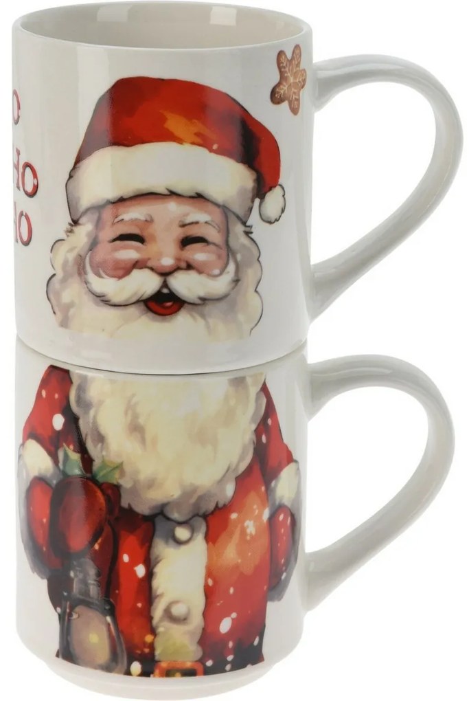 Santa 2 db-os bögrés szett, 265 ml, porcelán