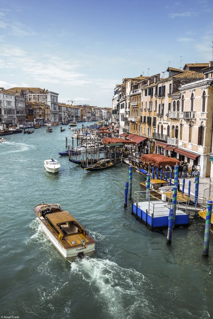 Poszter 20x30cm A híres Grand Canal a Rialto hídról, Assaf Frank