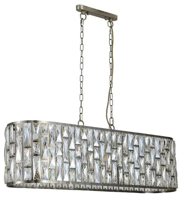 Searchlight 65818-8AB - Láncos csillár BIJOU 8xE14/40W/230V