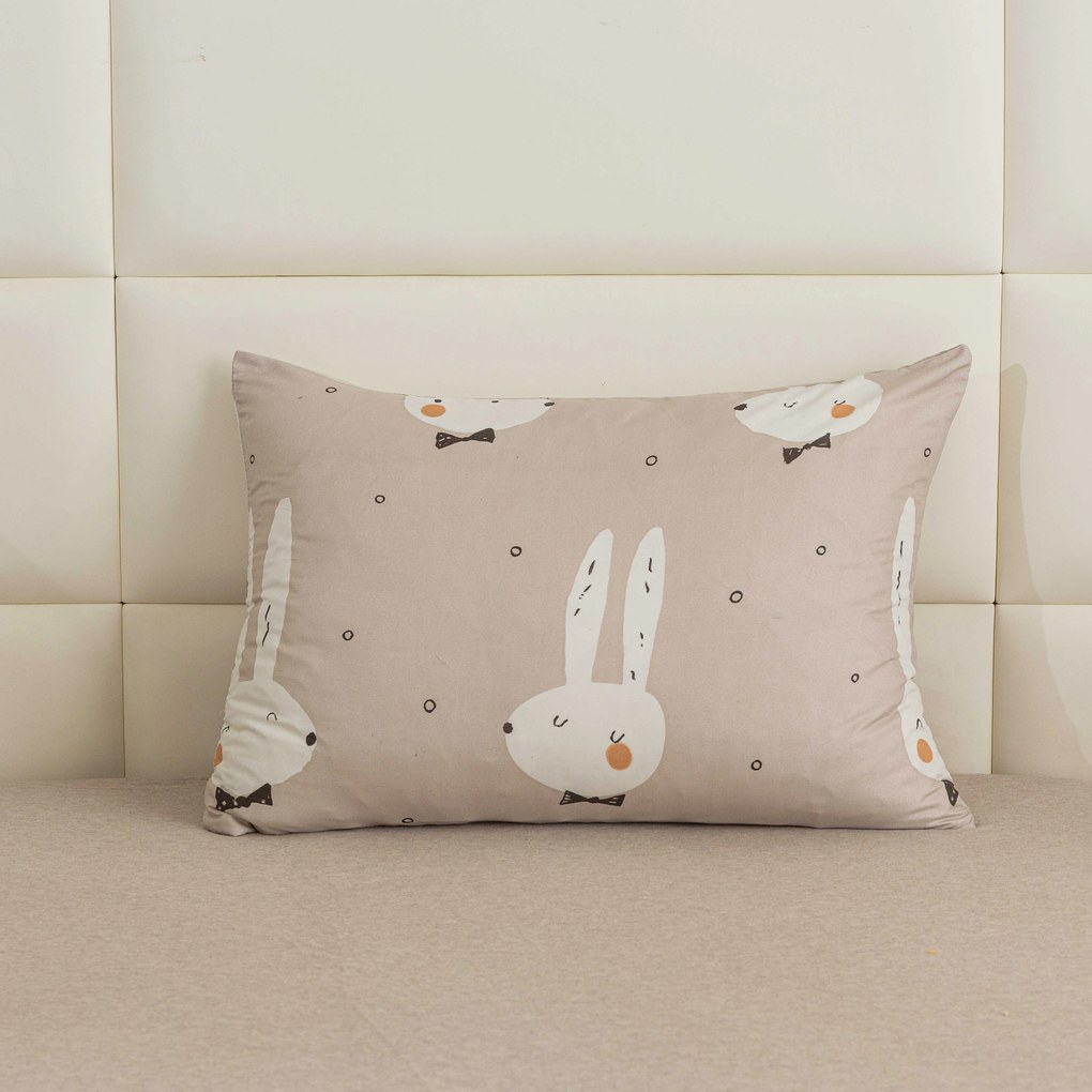 Mikroszálas lepedő 140x240 cm és párnahuzat 50x70 cm WHITE RABBIT, bézs