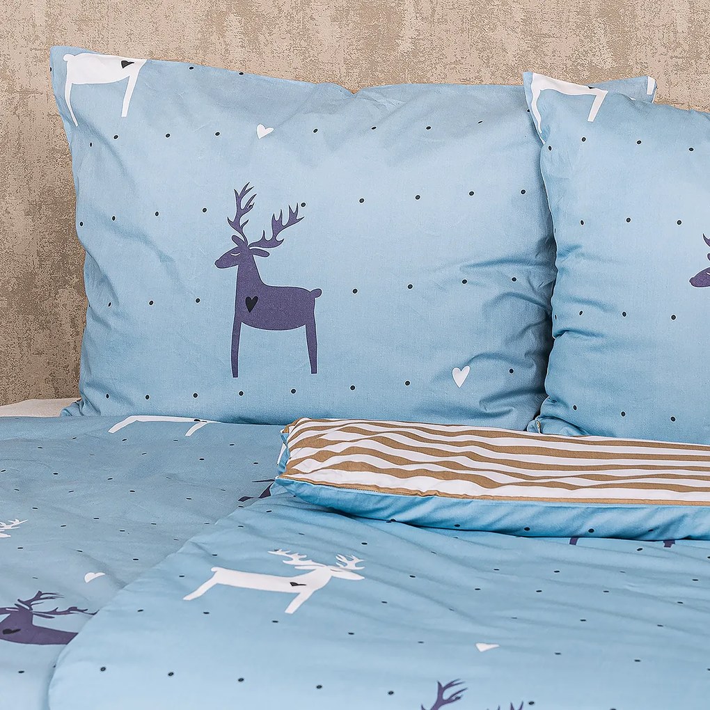 4Home Deer pamut ágyneműhuzat, 160 x 200 cm, 70 x 80 cm