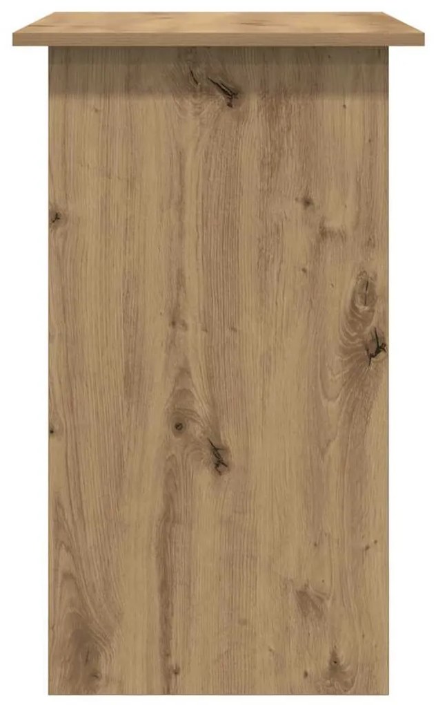 kézműves tölgy színű szerelt fa íróasztal 80 x 45 x 74 cm