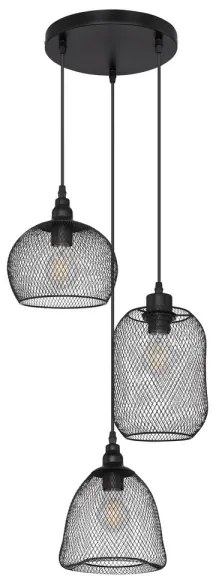 Globo 15047-3 - Csillár zsinóron ANYA 3xE27/60W/230V