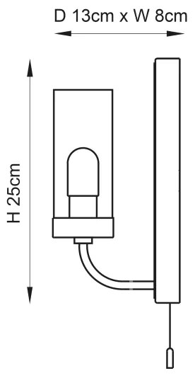 Endon 92960 - Fürdőszobai fali lámpatest EDREA 1xG9/3W/230V IP44 fényes króm