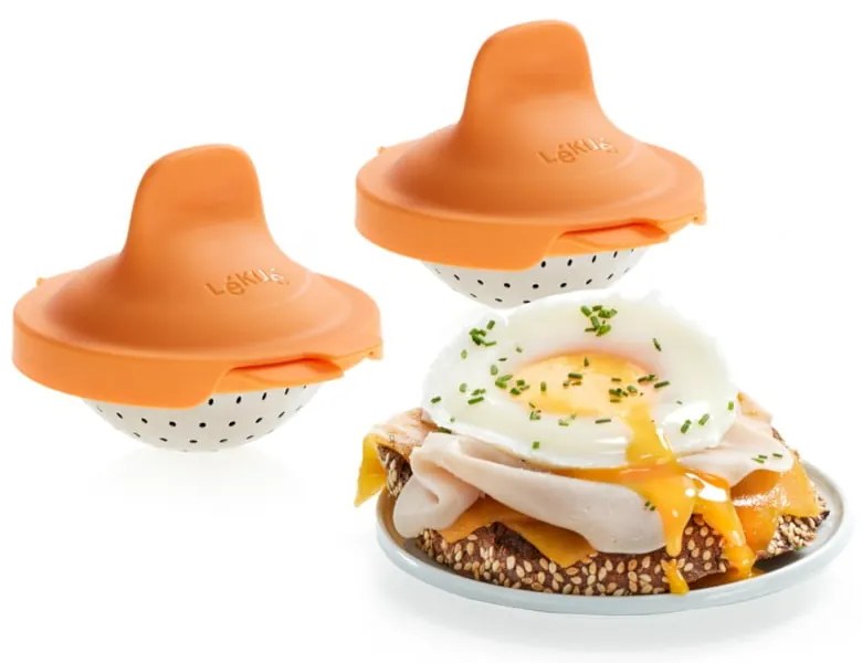 Szilikon buggyantott tojás főző forma szett 2 db-os Pouched egg cooker – Lékué