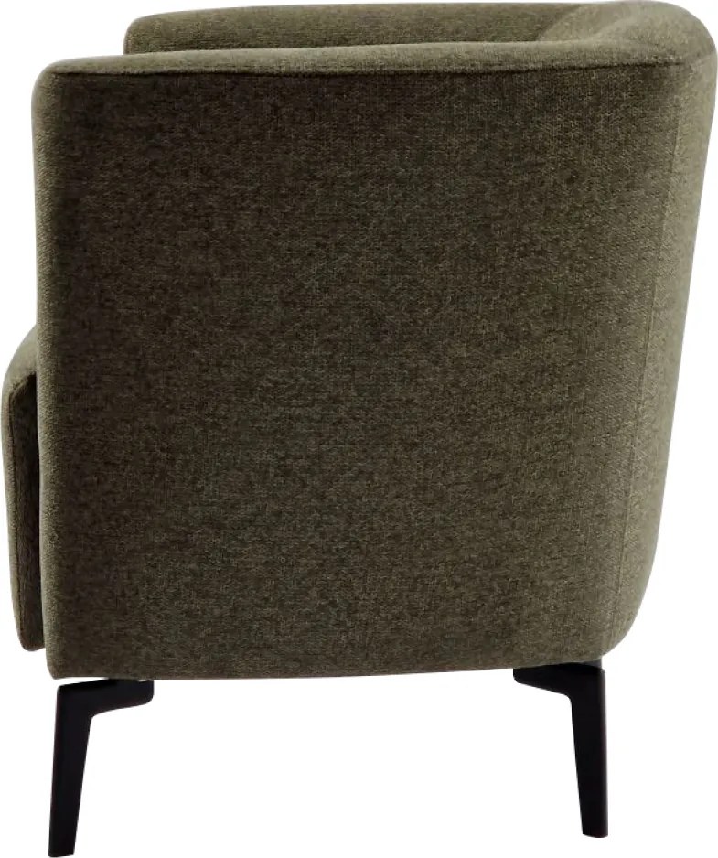 Design fotel, zöld/fekete, KAPY