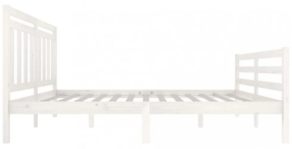 vidaXL fehér tömör fa ágykeret 140 x 200 cm