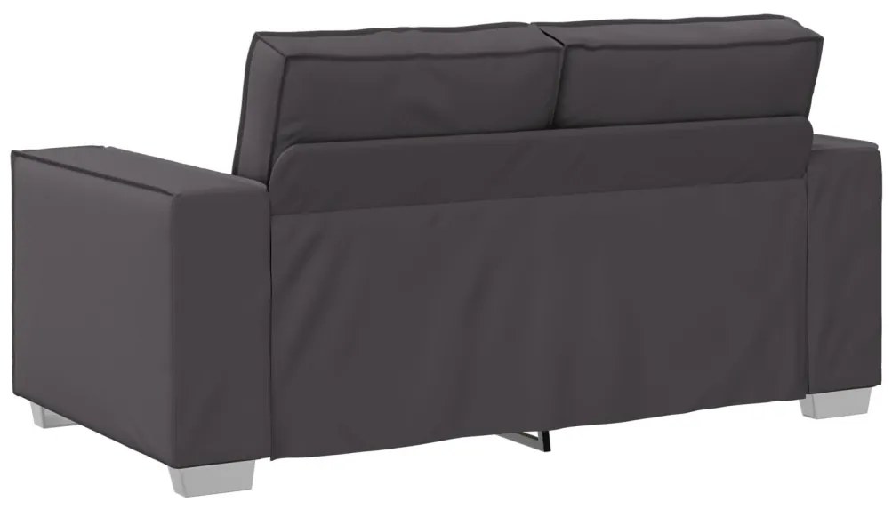 Kétszemélyes kanapé Szürke 120 cm Műbőr