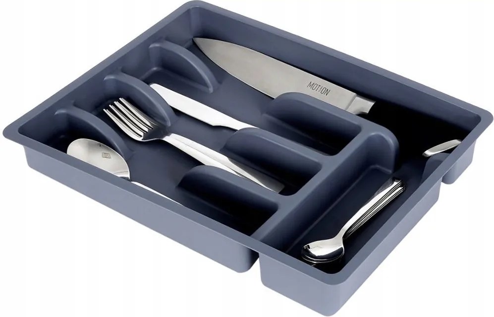 Evőeszköztartó Betét Fiókhoz Szürke Tároló Tálca 5 Rekesz