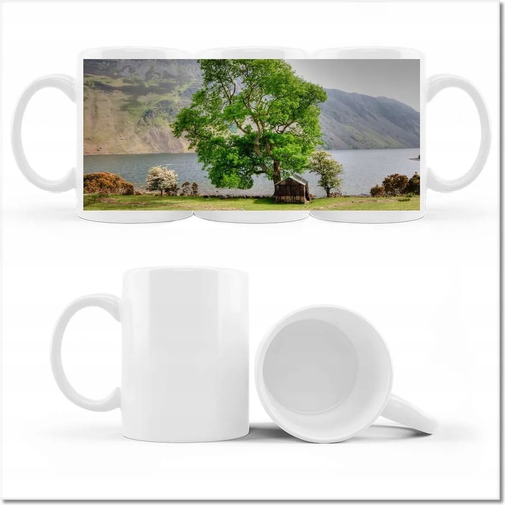 Fotó bögre Juh legeltetés a hegyekben Felvidéki fa