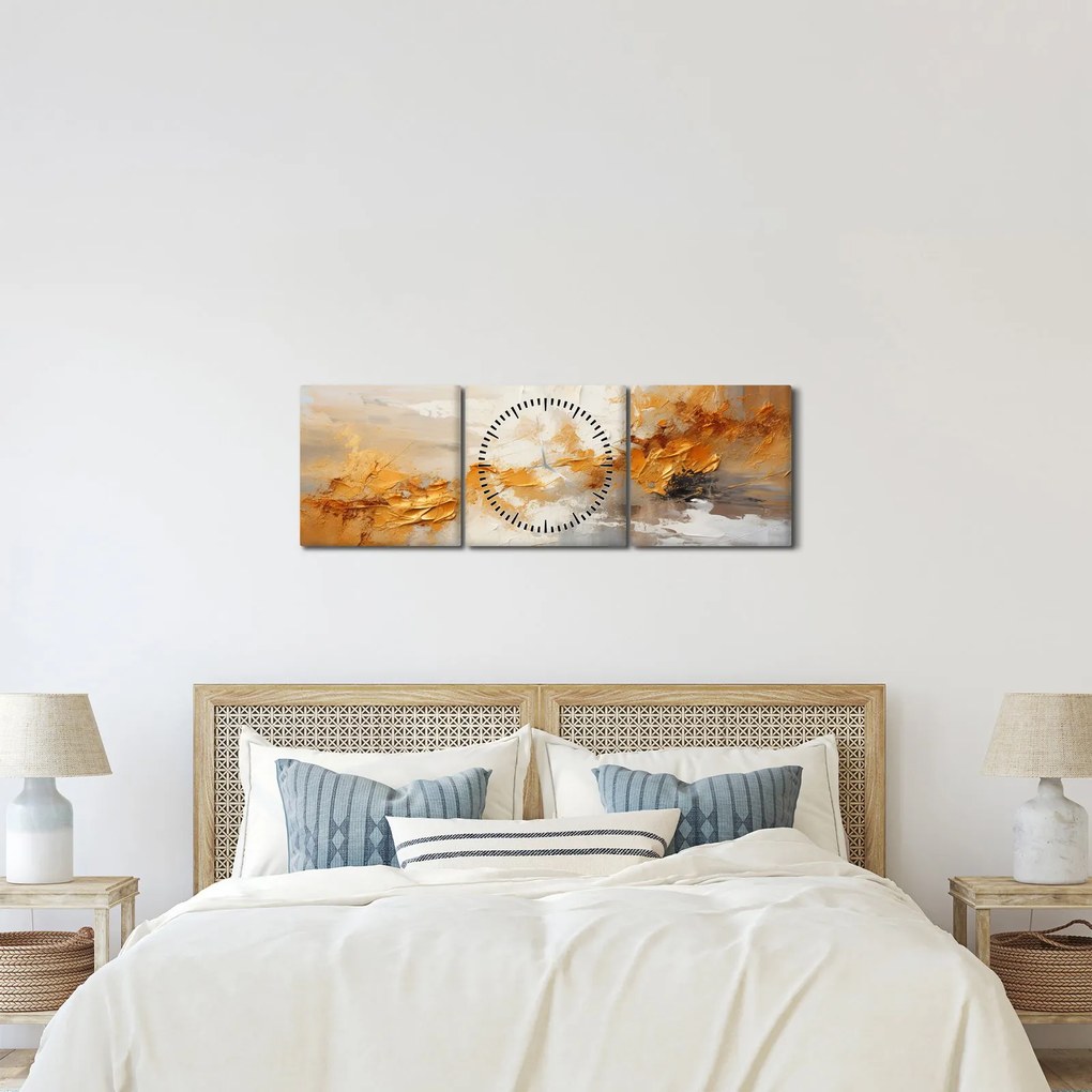 Kép - Arany textúra (órával) (90x30 cm)