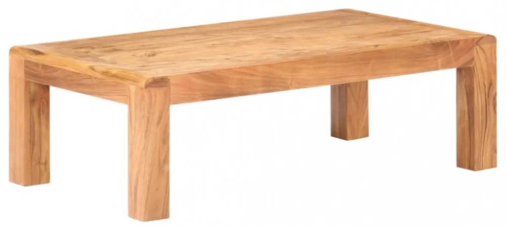tömör akácfa dohányzóasztal mézszínű felülettel 110x60x35 cm