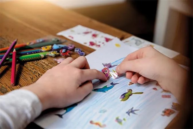 Matrica, fólia, 1 ív, 76x120 mm, AVERY ZWECKFORM, Z-Design No.56061, hableány (AY56061)