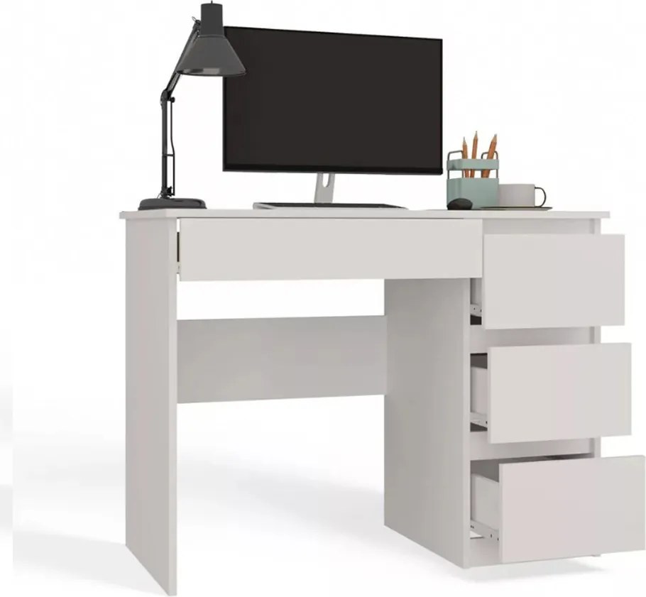 Fiókos íróasztal 98x51x76cm barna FUR1952-3