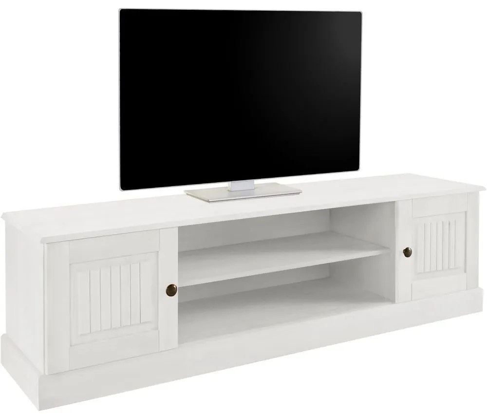 Fehér borovi fenyő TV-állvány 45x40 cm Mille – Støraa