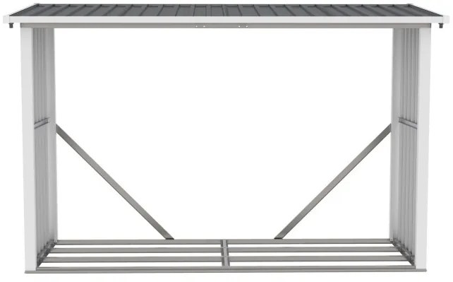 G21 WOH 335 tüzifa tároló - 242 x 89 cm, antracit