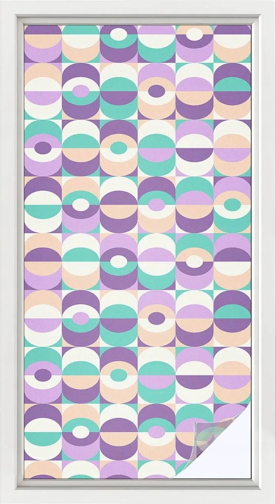 Szélvédőfólia Ablakvédő Színes minták 50x100 cm