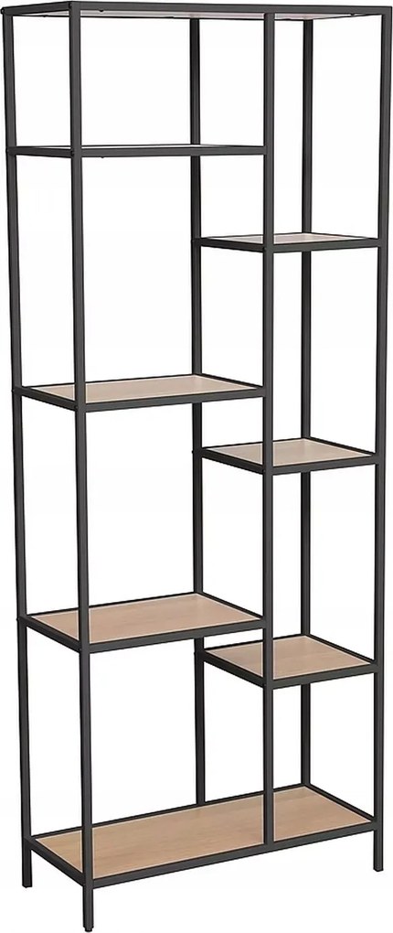 Könyvespolc oszlop szekrény Costa A tölgy/fekete Sig