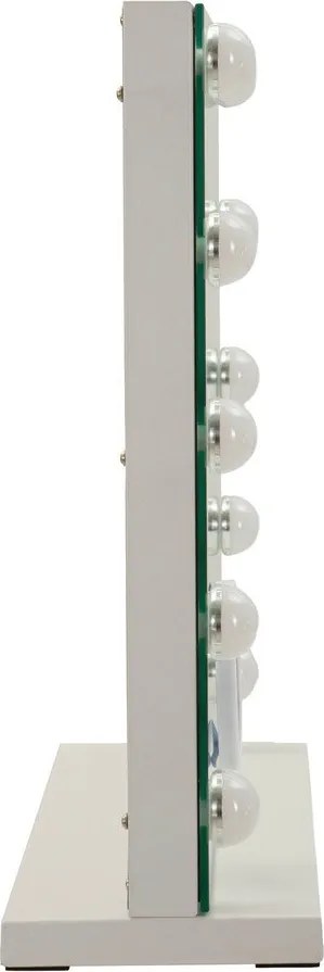 Fali tükör világítással-polccal 55x43 cm Hollywood – Mauro Ferretti