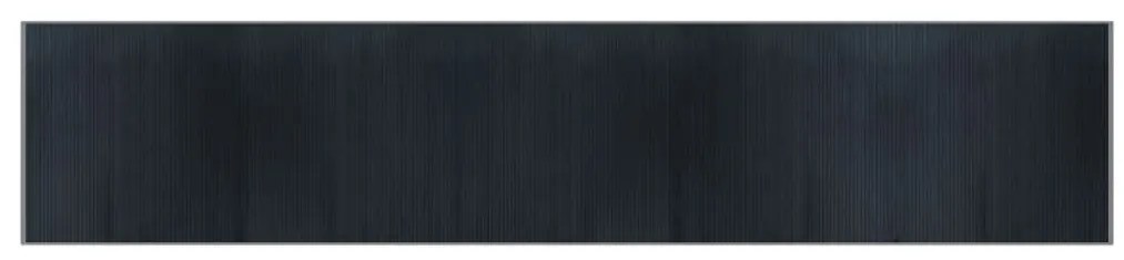 négyszögletű szürke bambusz szőnyeg 100 x 500 cm