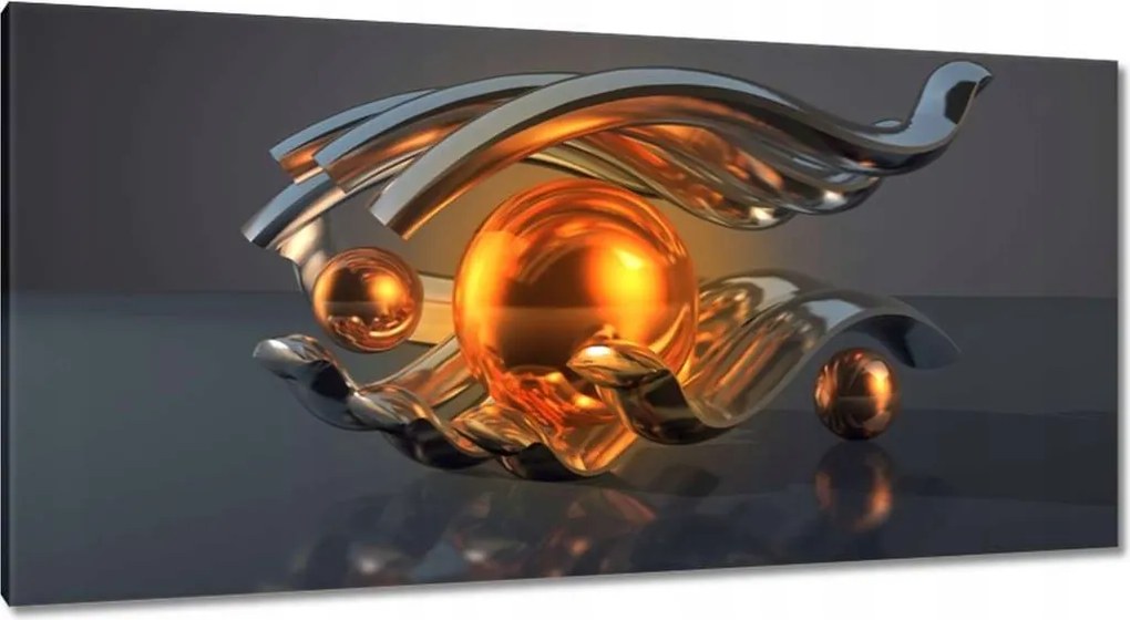 Festmények 115x55 Absztrakt Golyók a kézben