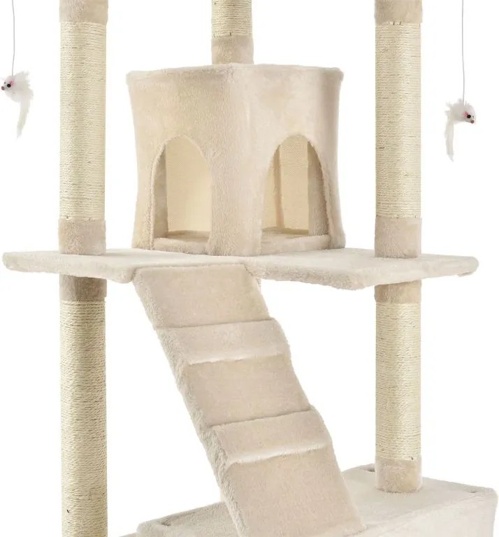 Macska kaparó fekvőhely 170 cm házikó/oszlop