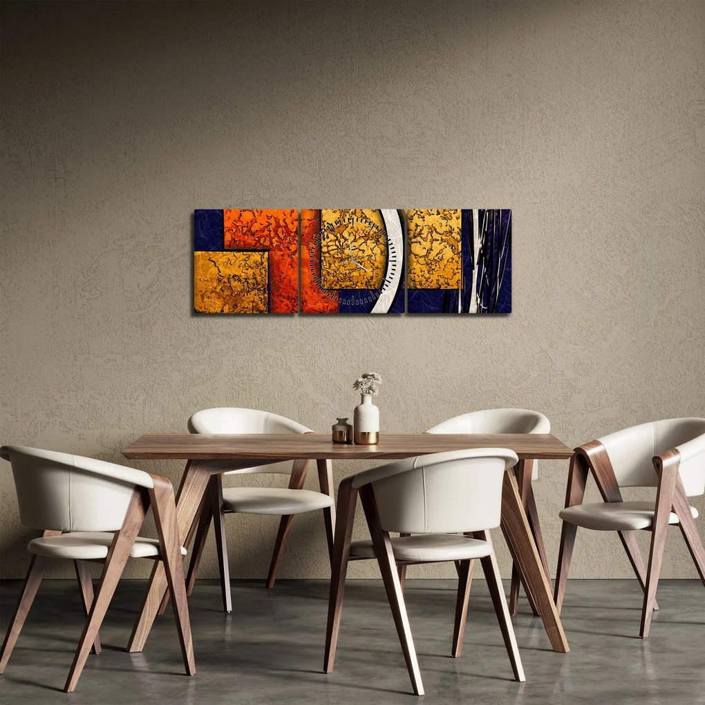 Az absztrakció képe (órával) (90x30 cm)