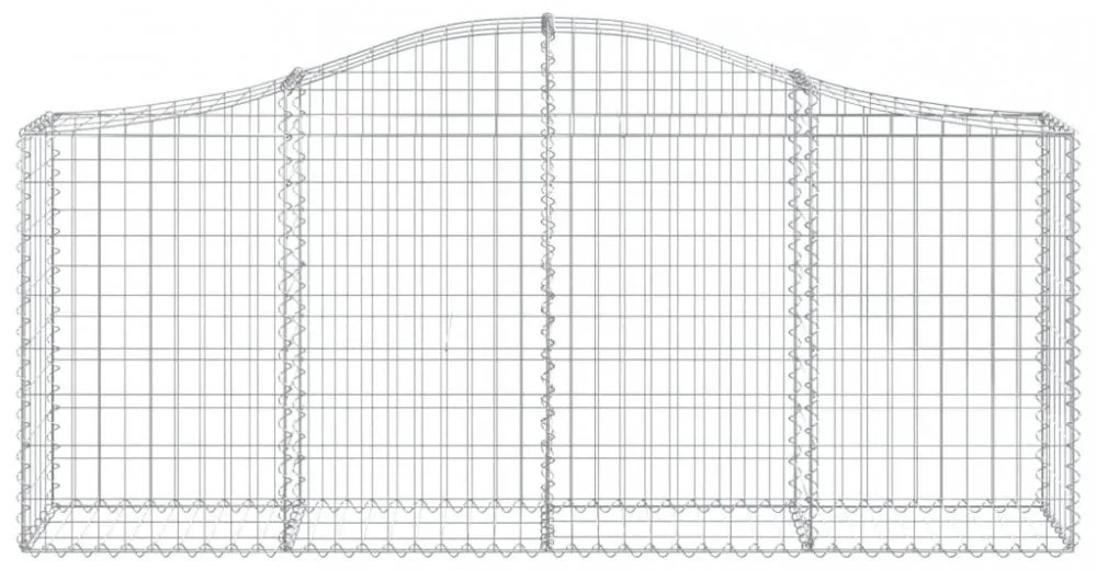 13 db íves horganyzott vas gabion kosár 200x30x80/100 cm