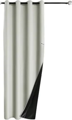 Shein Ablakfüggöny Fekete És Bézs 132*274 11EF