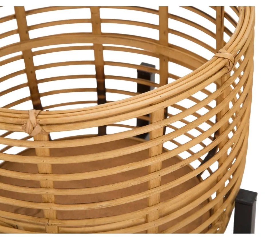 2 db-os rattan virágtartó állvány szett, magasság 47 cm - Mauro Ferretti
