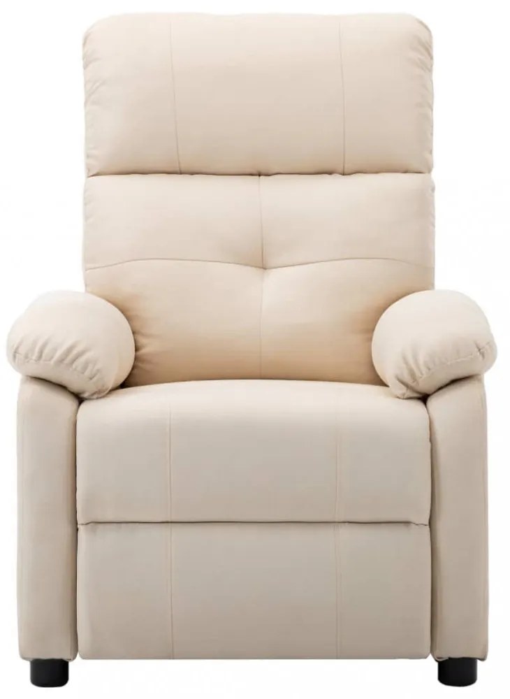 krémszínű szövet masszázsfotel