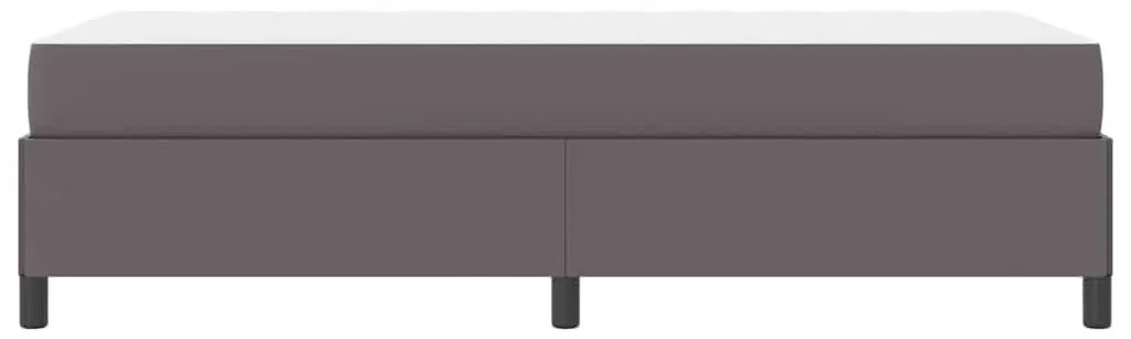 Ágykeret matraccal matracmal Szürke 90 x 190 cm Műbőr