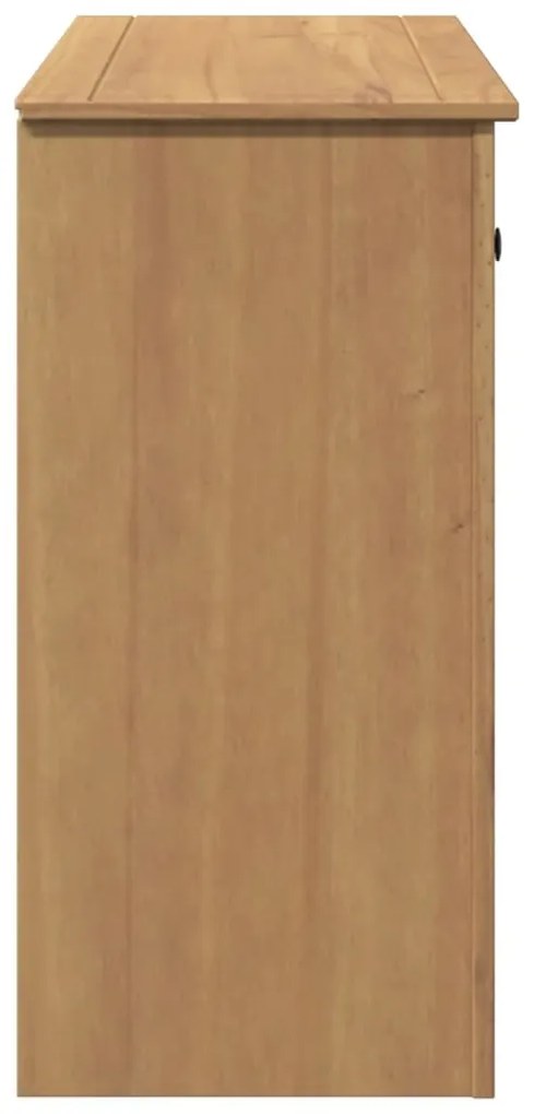 Panama tömör fenyőfa tálalószekrény fiókokkal 93 x 40 x 80 cm