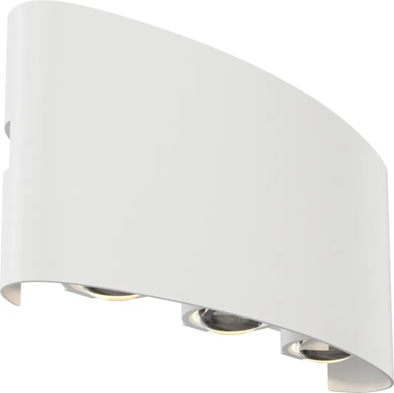MAYTONI O417WL-L6W3K STRATO Modern Kültéri Fali Lámpa Fehér, Fekete LED IP54