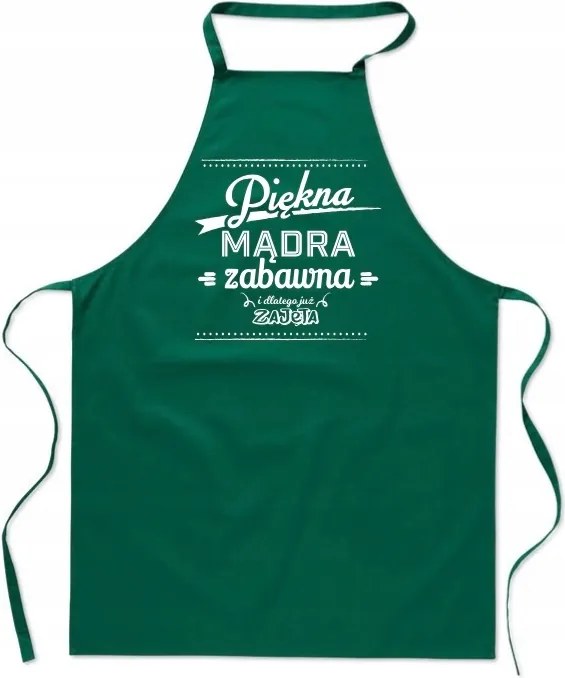 Konyhai Kötény zöld Valentin Napi Ajándék Gyönyörű Elfoglalt Női FA_453_z