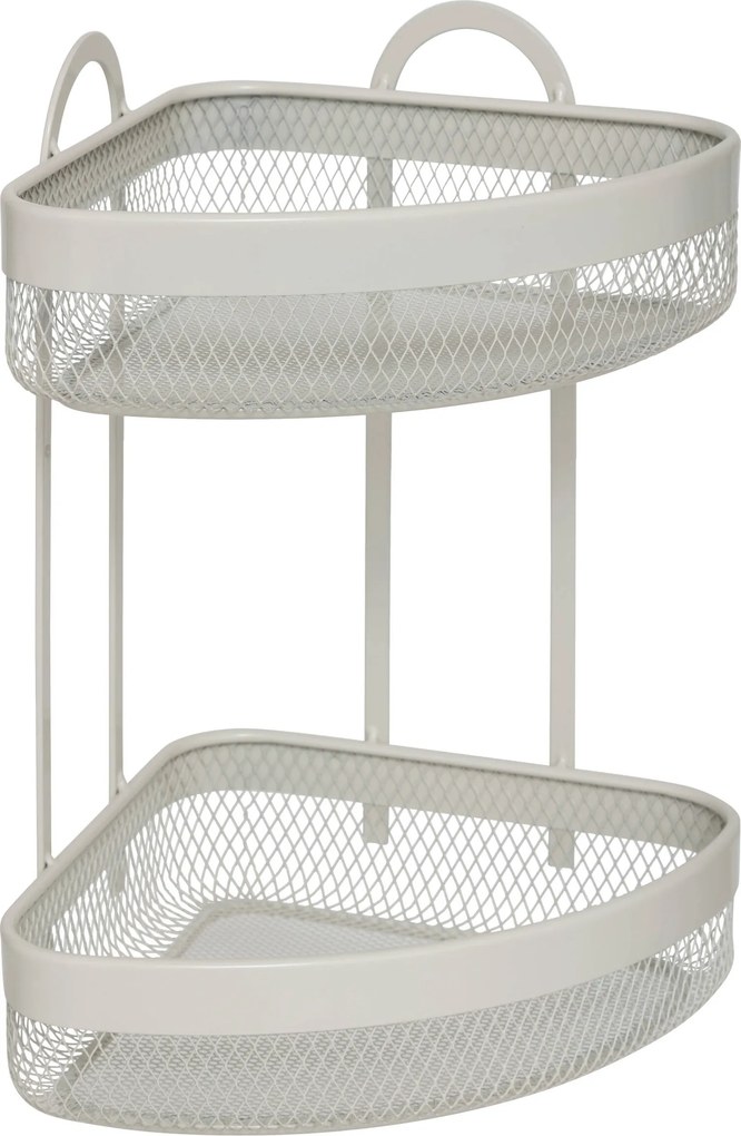 Konyhai Sarokpolc Fűszertartó Pulthoz 2 Szintes Fém Szürke