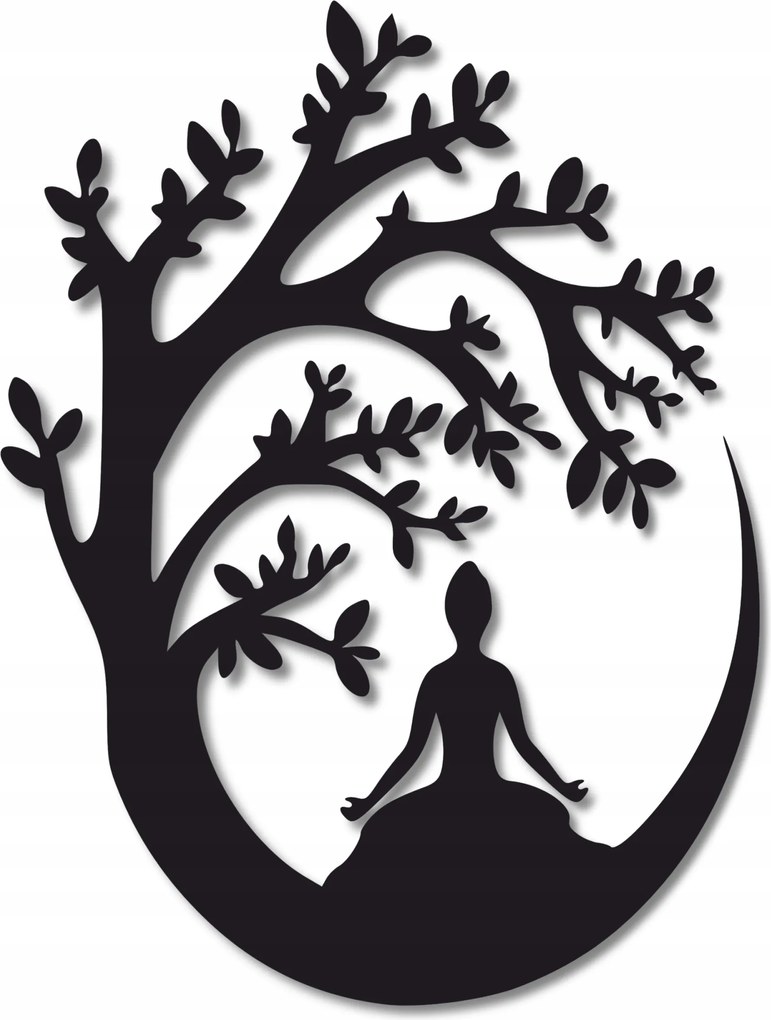 Áttört Kép Nappaliba Faldekoráció Jóga Meditáció Buddha Panel