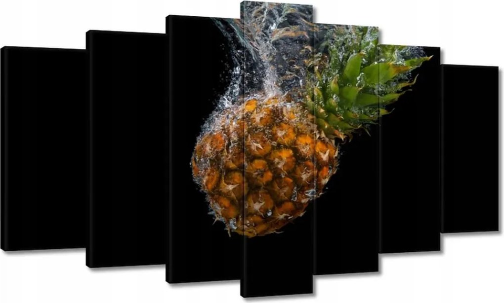 Vászonkép 140x80 Ananász a vízbe esik