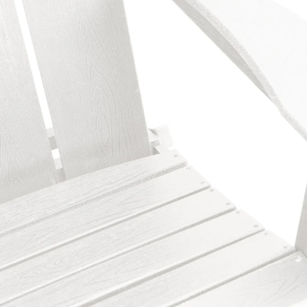Összecsukható Adirondack székek 2 db Fehér 74.5x80.5x90 cm HDPE