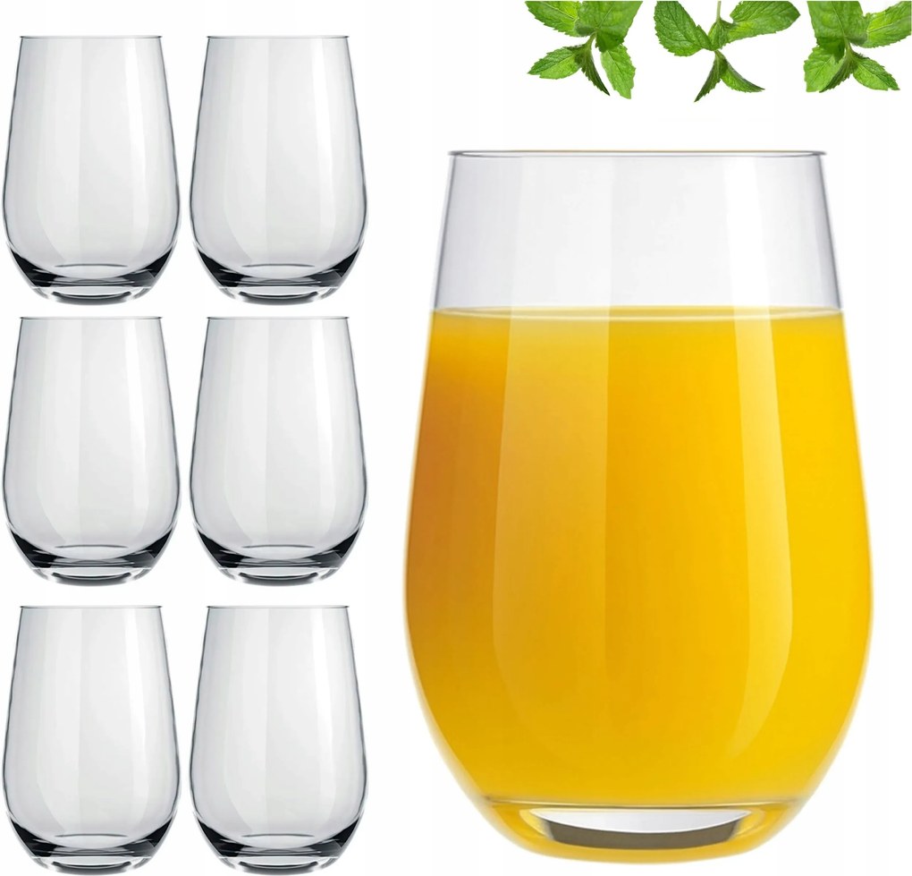 Pohár 480ML Üdítőitalokhoz Elegáns Dubai 6DB-OS Szett