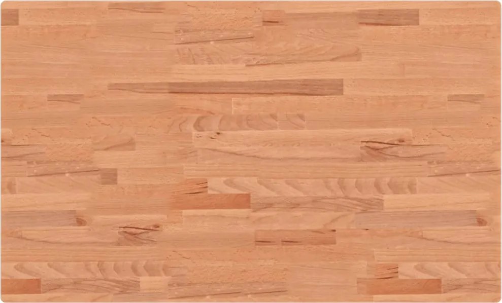 vidaXL tömör bükkfa fürdőszobai pult 100 x 60 x 2,5 cm