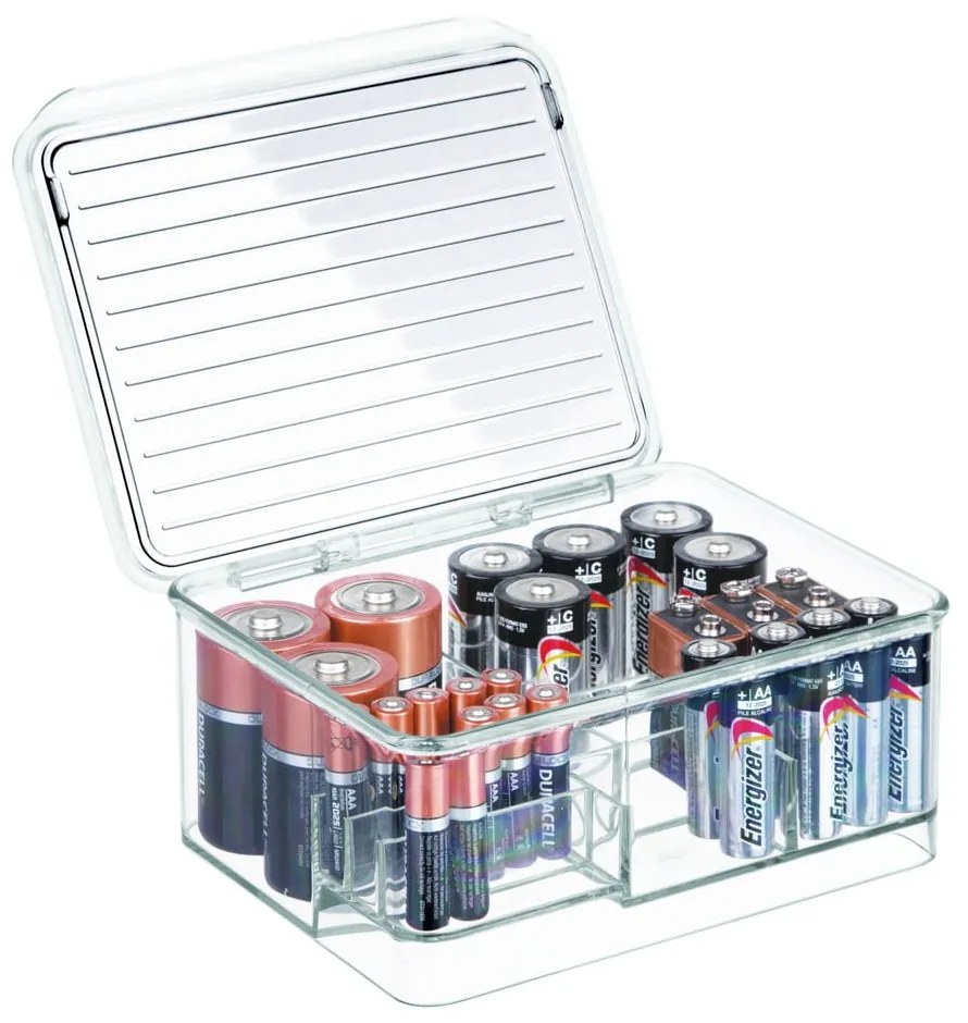 Linus átlátszó rendszerező rekeszekkel és fedéllel, 17 x 14 cm - iDesign