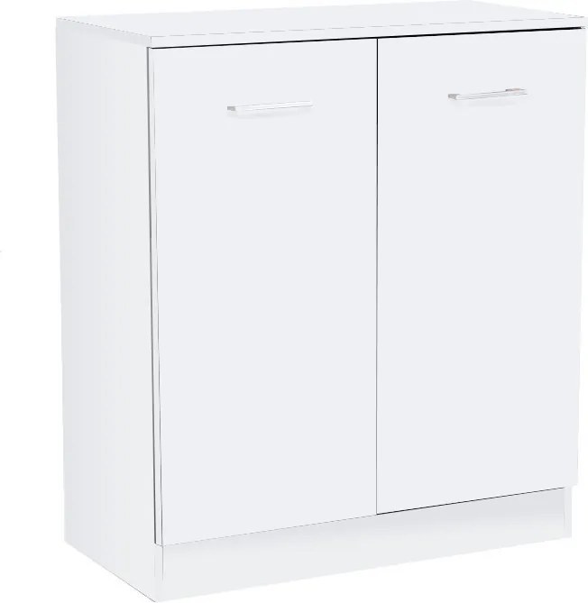 Miami komód 2 ajtós 80x92 cm fehér-fehér