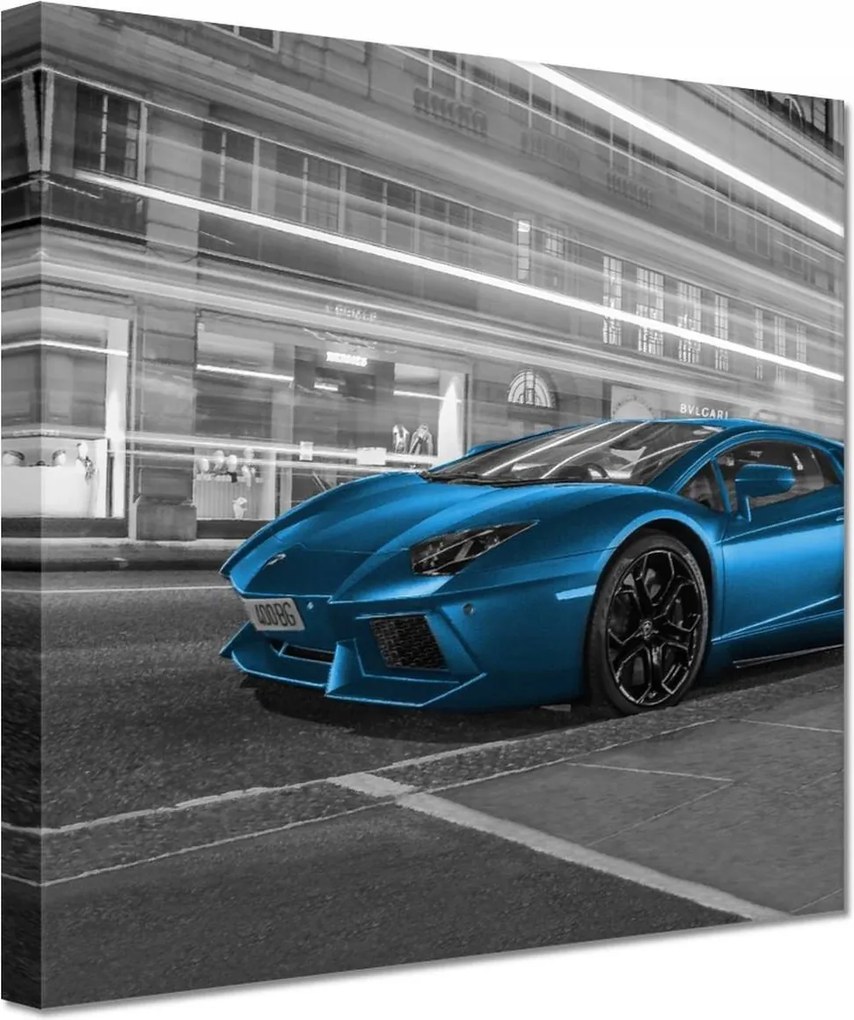 Festmények 20x20 Kék sebesség